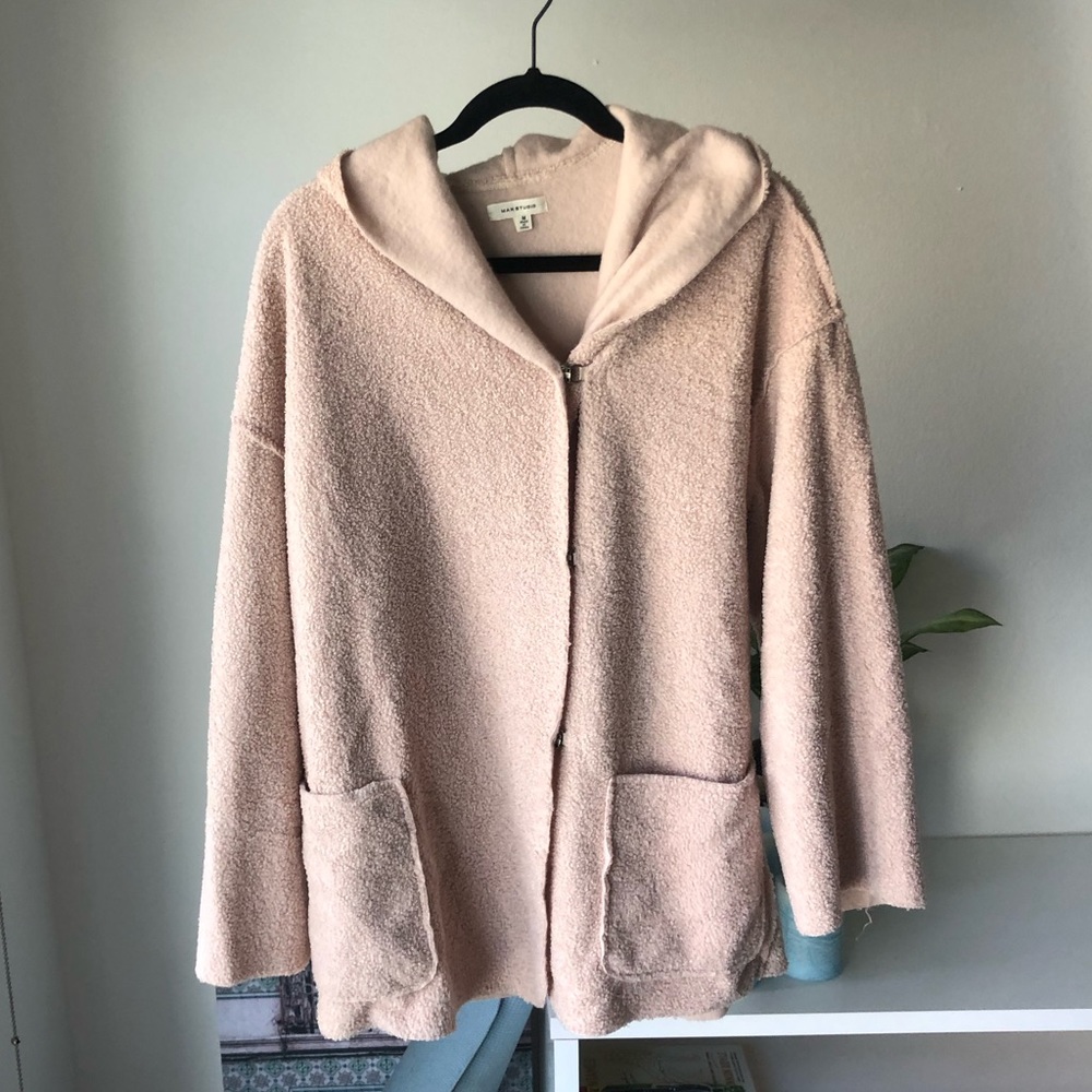 MAXSTUDIO Teddy Oversized Cardigan Size M